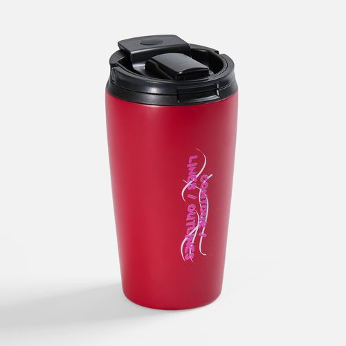 Термостакан с двумя поильниками Duetta, красный