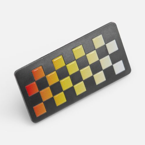 Значок Sanga Matto, серый металлик