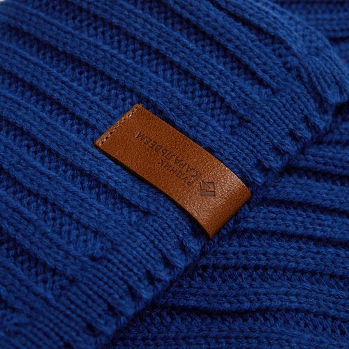 Лейбл кожаный Pasek, S, горчичный