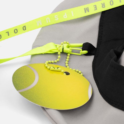 Застежка-карабин Snap Hook, S, желтый неон