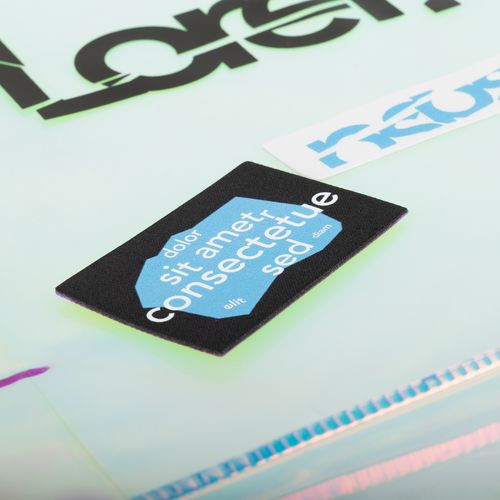 Наклейка тканевая Lunga, L, черная