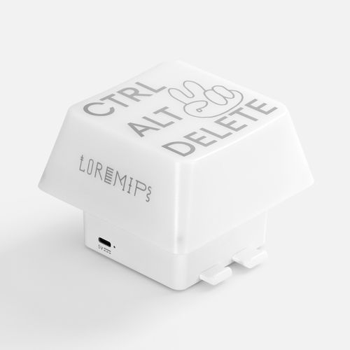 Светильник с подставкой для смартфона Knoppi, белый