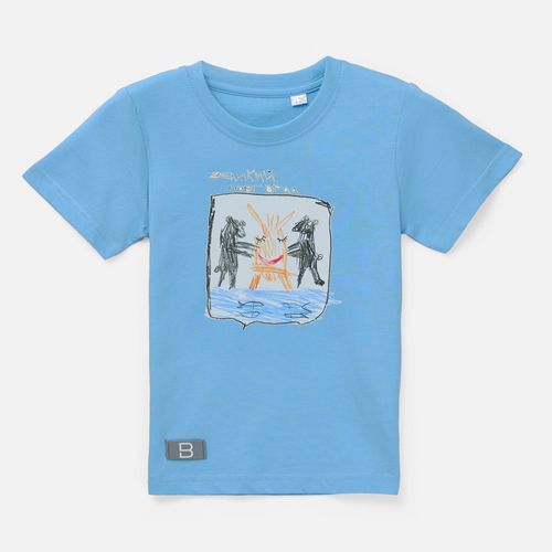 Футболка детская T-Bolka Kids, белая (теплый оттенок)