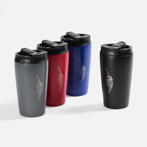 Термостакан с двумя поильниками Duetta, красный