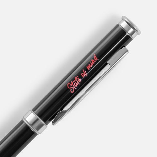 Ручка шариковая Finn Chrome, черная