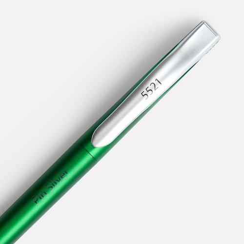 Ручка шариковая Pin Silver, красный металлик