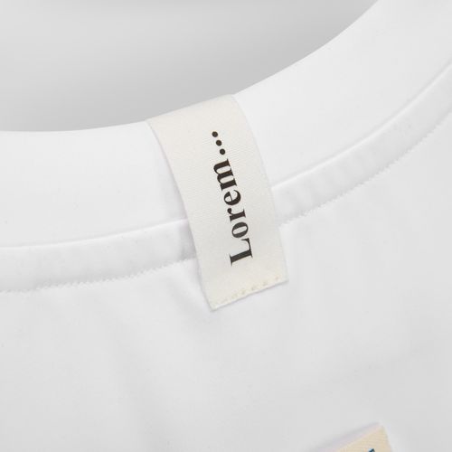 Лейбл хлопковый Doni, S, беленый