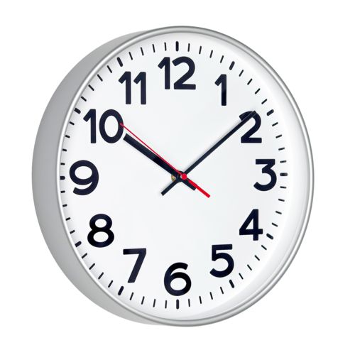 Часы настенные ChronoTop, серебристые (артикул 10732.15) оптом — Проект 111
