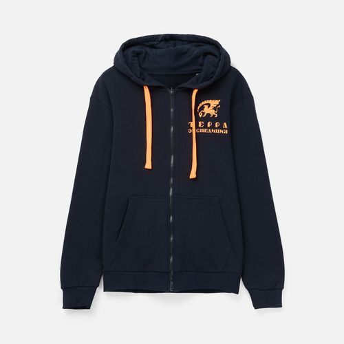 Толстовка на молнии с капюшоном Siverga Heavy 2.0, темно-синяя