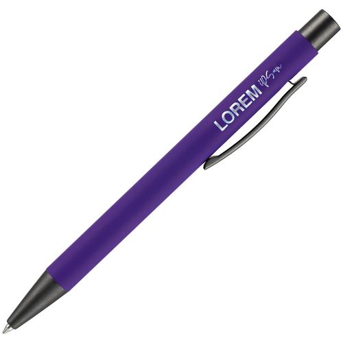 Ручка шариковая Atento Soft Touch, фиолетовая