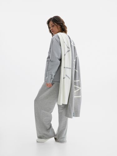 Шарф Bereg, молочный с серым