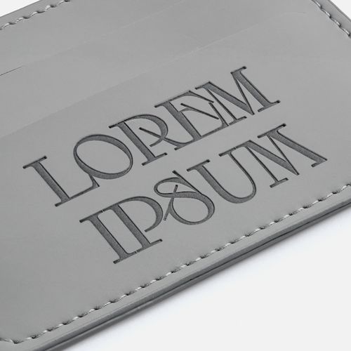 Чехол для карточек Shall Simple, серый