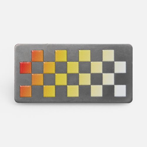 Значок Sanga Matto, серый металлик