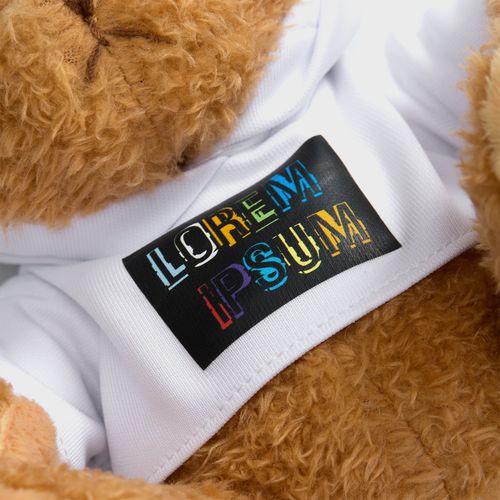 Мягкая игрушка «Мишка Cuddleton» в белом худи