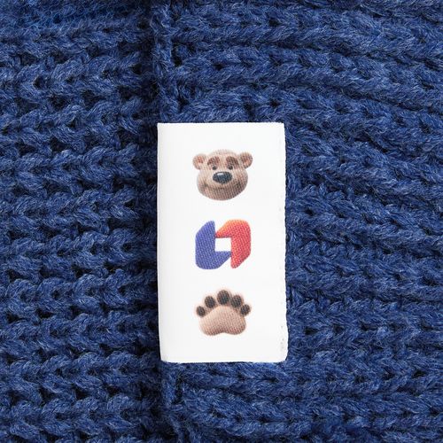 Лейбл тканевый Epsilon, L, белый