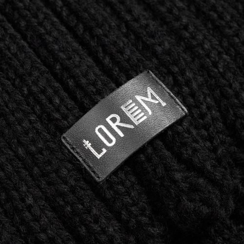 Лейбл кожаный Pasek, XS, черный