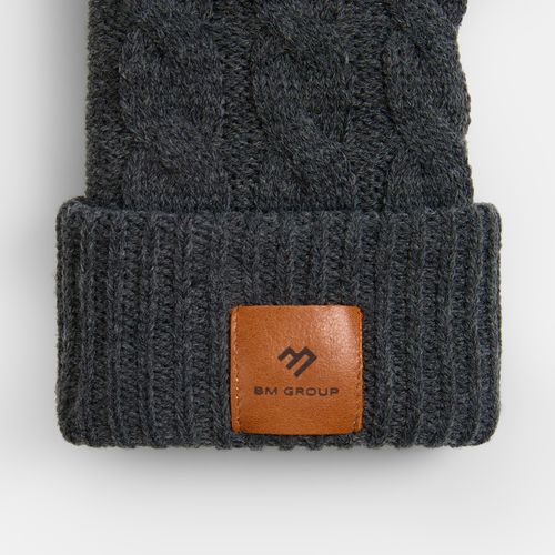 Лейбл кожаный Sinatu, S, горчичный