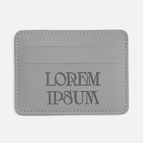 Чехол для карточек Shall Simple, серый