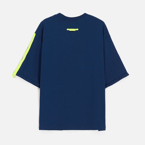 Футболка оверсайз унисекс Kosmos 2.0, темно-синяя