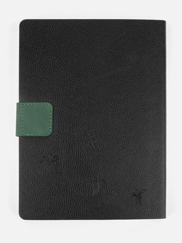 Ежедневник Boom, недатированный, черный с зеленым