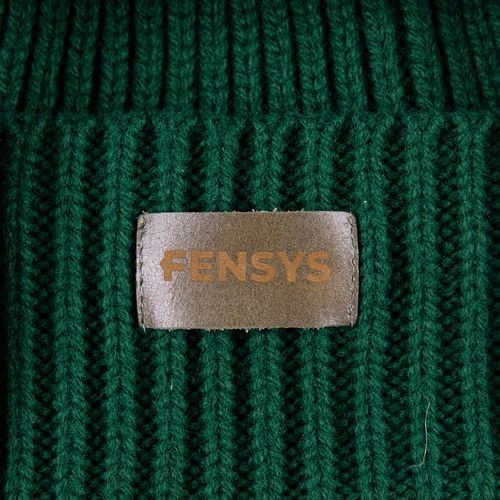 Лейбл кожаный Tuken, S, серый