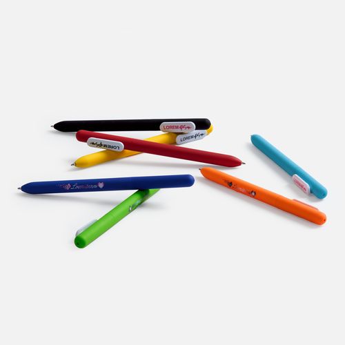 Ручка шариковая Swiper Soft Touch, синяя с белым