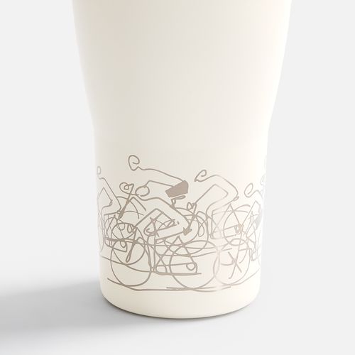 Термостакан Sapporo, белый (молочный)