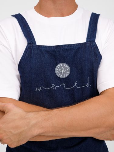 Фартук джинсовый E2, синий