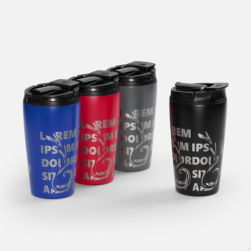 Термостакан с двумя поильниками Duetta, синий