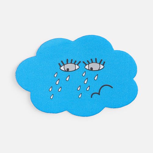 Наклейка тканевая Lunga Calum, L, голубая