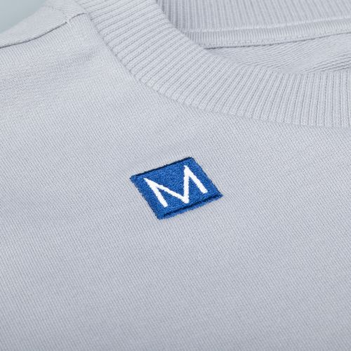 Футболка оверсайз с двойным рукавом Kosmos, светло-серая