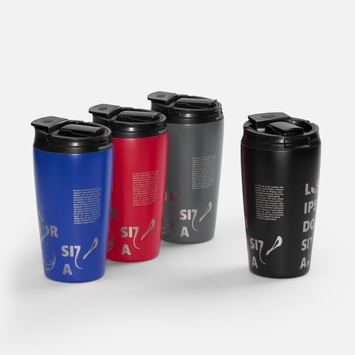 Термостакан с двумя поильниками Duetta, синий