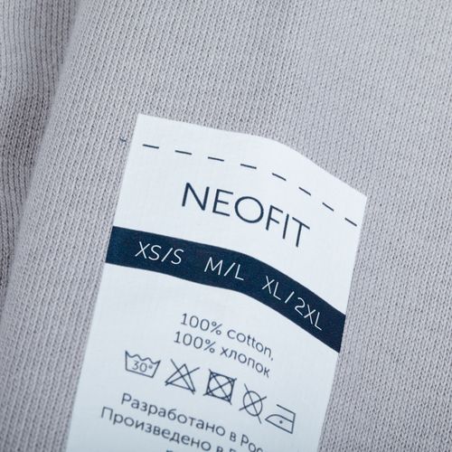 Толстовка унисекс Neofit, светло-серая