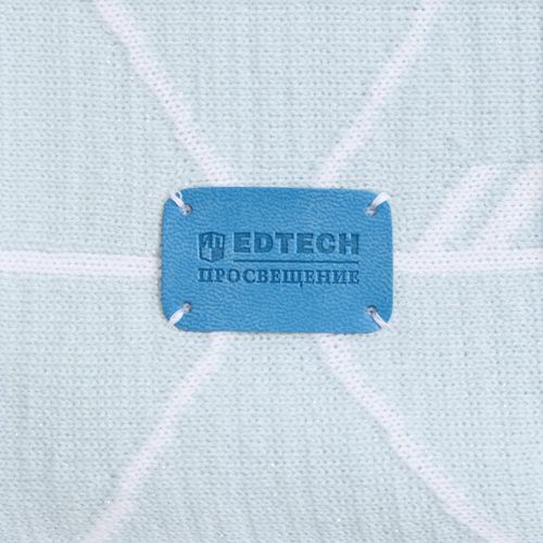 Плед Winterflake, бело-голубой с люрексом