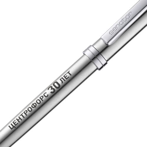 Ручка шариковая Senator Delgado, серебристая