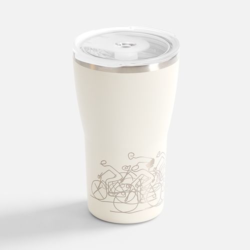 Термостакан Sapporo, белый (молочный)