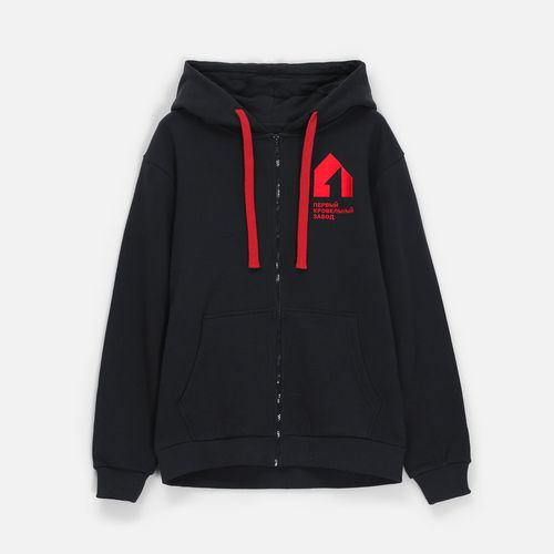 Толстовка на молнии с капюшоном Siverga Heavy 2.0, темно-серая (графит)