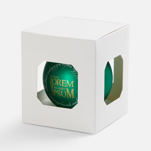 Елочный шар Finery Matt, 8 см, матовый зеленый