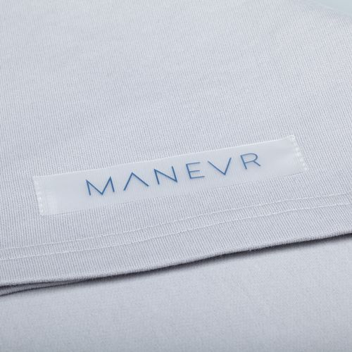 Футболка оверсайз с двойным рукавом Kosmos, светло-серая