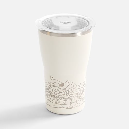Термостакан Sapporo, белый (молочный)