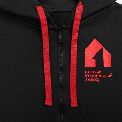 Толстовка на молнии с капюшоном Siverga Heavy 2.0, темно-серая (графит)