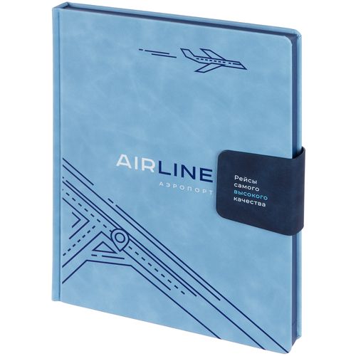 Ежедневник Grande Strap на заказ, датированный, голубой