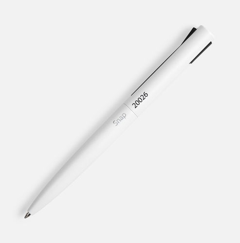 Ручка шариковая Snap, матовая белая