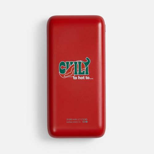 Внешний аккумулятор Gamechanger 20000 мАч, красный