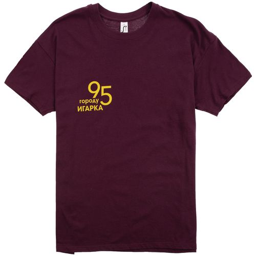 Футболка унисекс Regent 150, бордовая