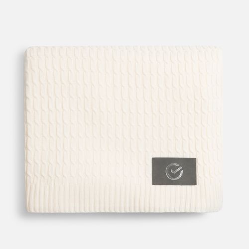 Плед Slumberland, белый (молочный)