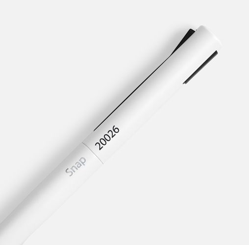 Ручка шариковая Snap, матовая белая