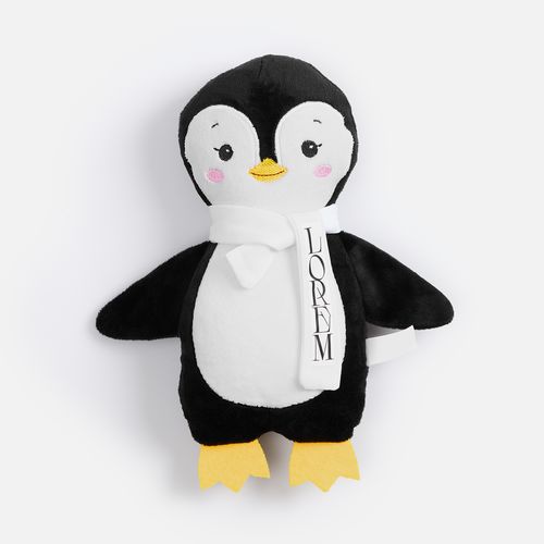 Мягкая игрушка Beastie Toys, пингвиненок с белым шарфом