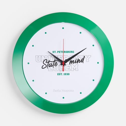 Часы настенные Vivid Large, зеленые