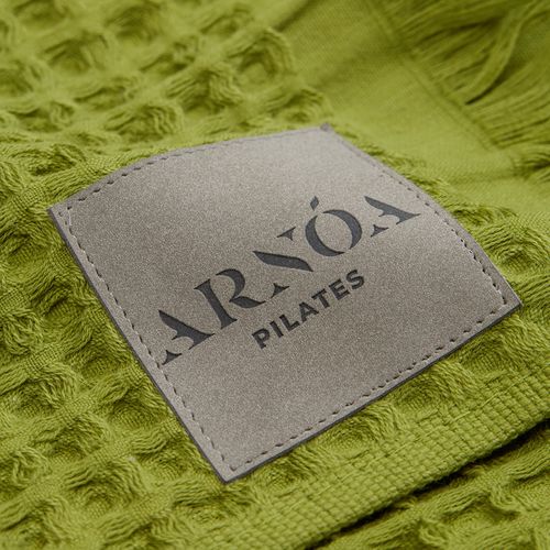 Плед вафельный Elenglect, зеленый